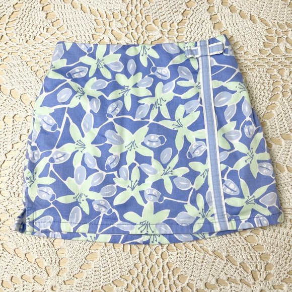 Lilly Pulitzer Girls 4 Years Ladybug Picnic Blue Mint Skort White Label Vintage - Picture 1 of 7